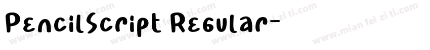 PencilScript Regular字体转换